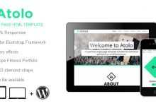 Photo of [Download-S2] Atolo - Single Page HTML Template