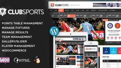 Photo of [Download-S2] Club Sports v1.7 - Events and Sports News Theme