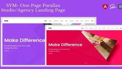 Photo of [Download-S2] Sym - One Page Parallax Studio/Agency Landing Page