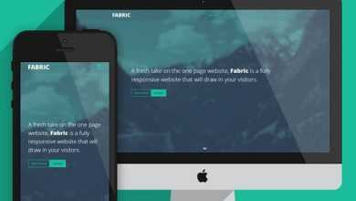Photo of [Download-S2] Fabric - One page website template