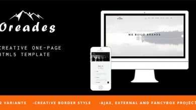 Photo of [Download-S2] Oreades - Creative One-Page HTML5 Template - Updated