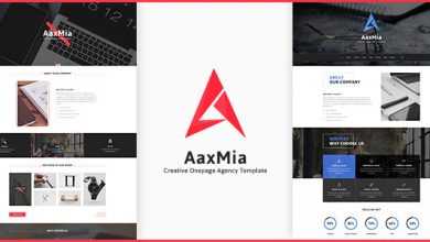 Photo of [Download-S2] AaxMia - One page Creative Agency and Portfolio Template