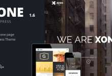 Photo of [Download-S2] Xone v1.6 - Clean One Page Wordpress Theme