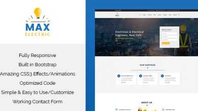 Photo of [Download-S2] Max Electric - Electrician HTML Template