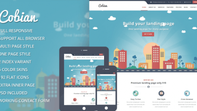 Photo of [Download-S2] Cobian v1.2 - Flat Bootstrap Landing WordPress Theme