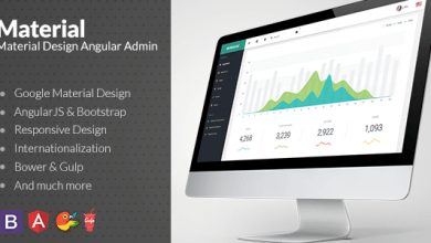 Photo of [Download-S2] Material v1.4.0 - Material Design Admin with AngularJS