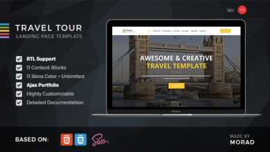 Photo of [Download-S2] Travel Tour - Travel, Tourism & Agency HTML Landing Page
