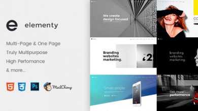 Photo of [Download-S2] Elementy - Multipurpose One & Multi Page Template
