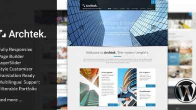Photo of [Download-S2] Archtek v1.9.1 - Responsive Modern WordPress Theme