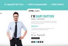 Photo of [Download-S2] Raptish - Premium vCard/Resume HTML Template