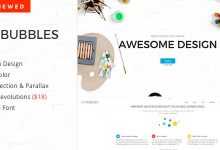 Photo of [Download-S2] Bubbles v1.3 - Parallax One Page WordPress Theme