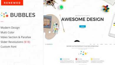 Photo of [Download-S2] Bubbles v1.3 - Parallax One Page WordPress Theme