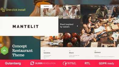 Photo of [Download-S2] Mantelit v1.0.3 - Restaurant WordPress Theme