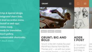 Photo of [Download-S2] GRUNT: A Big and Bold Mobile WordPress Theme