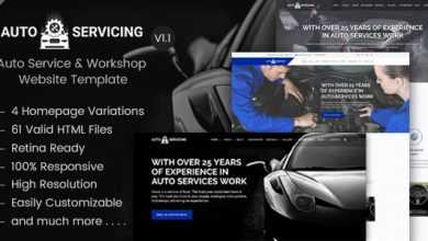 Photo of [Download-S2] AutoServicing - Auto Service & Garage/Workshop Website Template