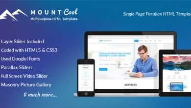 Photo of [Download-S2] Mountcool - Creative One Page Multipurpose Template