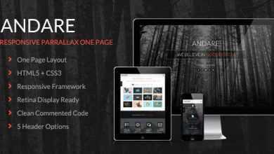 Photo of [Download-S2] Andare - Themeforest Parallax One Page Theme