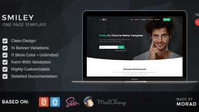 Photo of [Download-S2] Smiley v1.2 - HTML Business & Startup One Page Template