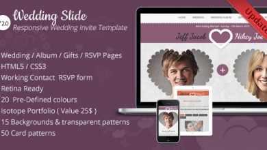 Photo of [Download-S2] Wedding Slide Responsive Wedding Invite Template