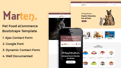 Photo of [Download-S2] Marten - Pet Food eCommerce Bootstrap4 Template