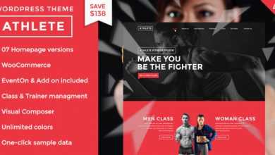 Photo of [Download-S2] Athlete v2.3 - Fitness, Gym and Sport Wordpress theme