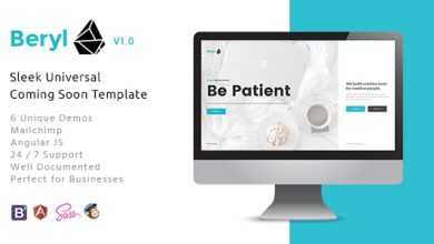 Photo of [Download-S2] Beryl – Responsive HTML5 Coming Soon Template