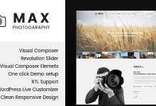 Photo of [Download-S2] Max Photograpy - WordPress Theme for Photographers