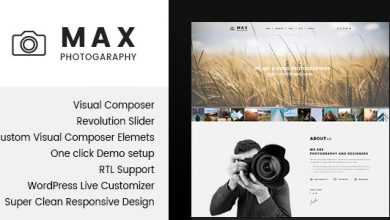 Photo of [Download-S2] Max Photograpy - WordPress Theme for Photographers
