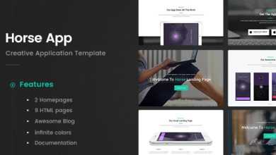 Photo of [Download-S2] Horse App v1.0 - Application HTML5 Template