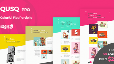 Photo of [Download-S2] Qusq Pro v1.2 - Flat Colorful Portfolio