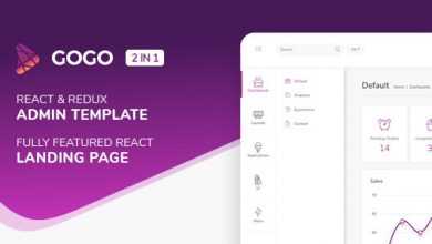 Photo of [Download-S2] Gogo React v2.0.2 - React Admin Template