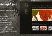 Photo of [Download-S2] One Straight Line v1.5 - unique portfolio template