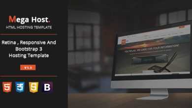 Photo of [Download-S2] Mega Host v1.3 - Bootstrap 3 - Html5 Hosting Template