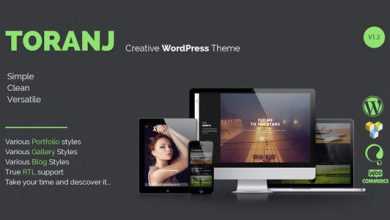 Photo of [Download-S2] Toranj v1.3.1 - Responsive Creative WordPress Theme