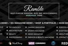 Photo of [Download-S2] Ramble v2.0 - Multi-purpose Blog, Magazine And Woo-Commerce WordPress Theme