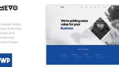 Photo of [Download-S2] Mevo - Creative OnePage WordPress Theme