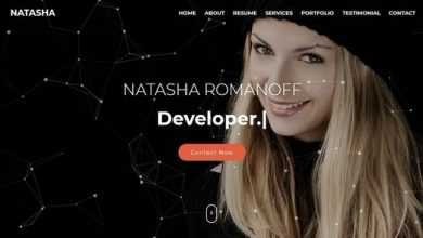 Photo of [Download-S2] Natasha v1.0 - One Page Portfolio HTML Template