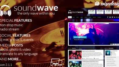 Photo of [Download-S2] SoundWave v1.9 - The Music Vibe WordPress Theme