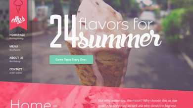 Photo of [Download-S2] Elly's Ice Cream - Creativemarket HTML Template