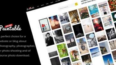 Photo of [Download-S2] Paintable v1.8 - Photography and Blog / Photos Download Theme