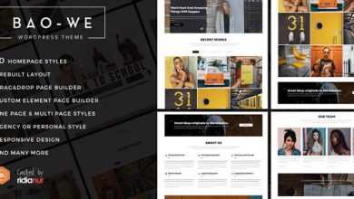Photo of [Download-S2] Baowe v1.1 - Responsive One/Multi Page Portfolio WordPress Theme