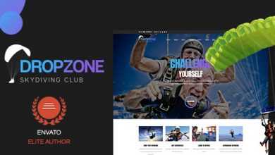 Photo of [Download-S2] Dropzone v1.0.1 - Skydiving Club Responsive WordPress Theme