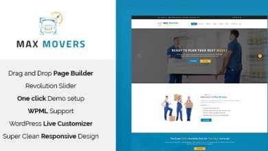 Photo of [Download-S2] Max Movers v1.0 - Moving Company WordPress Theme