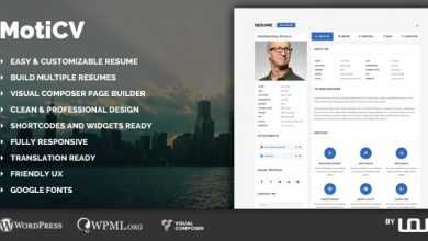 Photo of [Download-S2] Moticv v1.0.1 - vCard and Resume Builder WordPress Theme