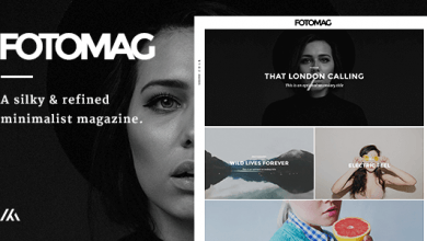 Photo of [Download-S2] Fotomag v1.4.6 - A Silky Minimalist Blogging Magazine