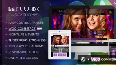 Photo of [Download-S2] Clubix - Themeforest Nightlife, Music & Events WP Theme