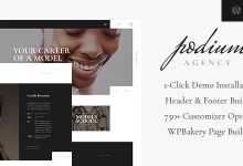 Photo of [Download-S2] Podium v1.0 - Model Agency WordPress Theme