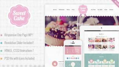 Photo of [Download-S2] Sweet Cake v2.1 - Responsive WordPress Theme