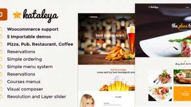 Photo of [Download-S2] Kataleya v2.2.7 - Restaurant Pizza Coffee WordPress Theme
