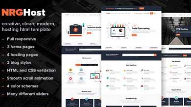 Photo of [Download-S2] NRGhost - Flat Responsive Hosting Template